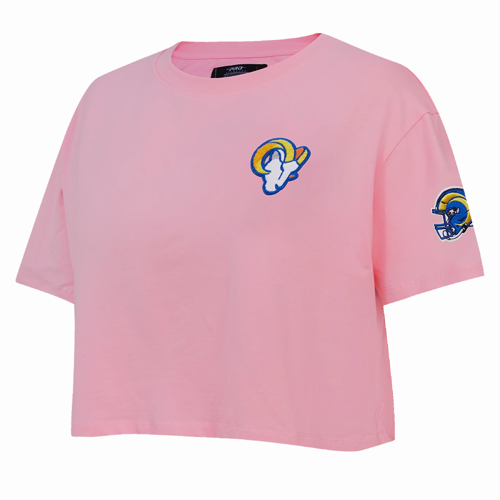 NFL LOS ANGELES RAMS CLASSIC WOMEN'S BOXY TEE (PINK)