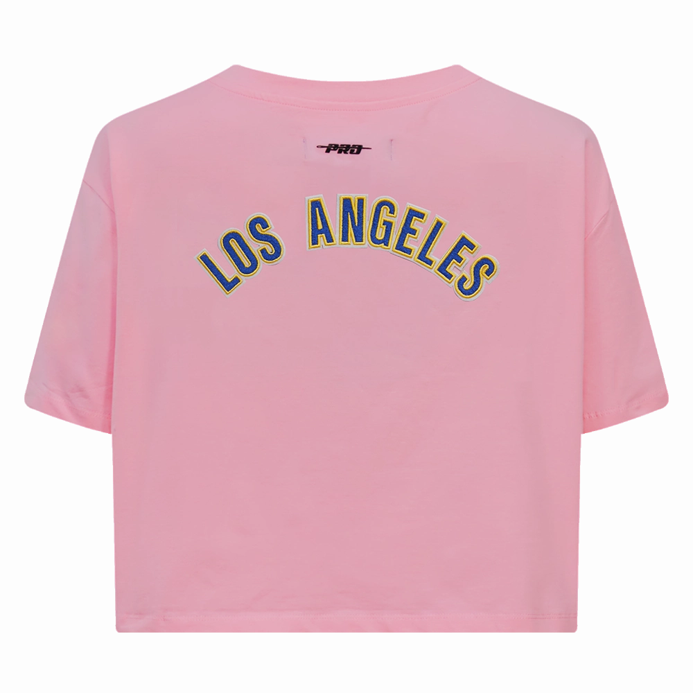 NFL LOS ANGELES RAMS CLASSIC WOMEN'S BOXY TEE (PINK)