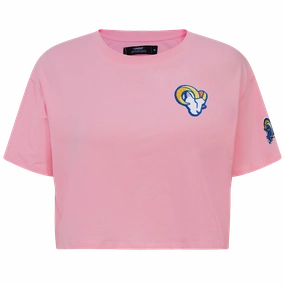 NFL LOS ANGELES RAMS CLASSIC WOMEN'S BOXY TEE (PINK)