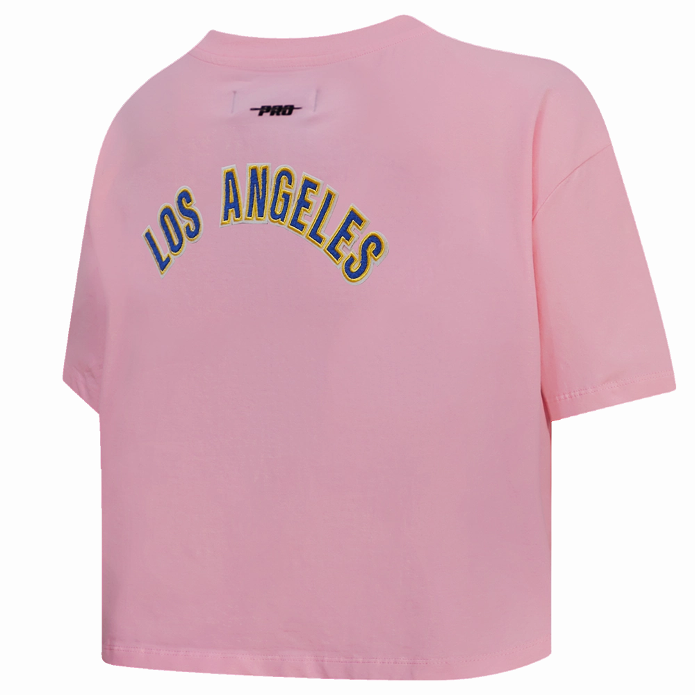 NFL LOS ANGELES RAMS CLASSIC WOMEN'S BOXY TEE (PINK)