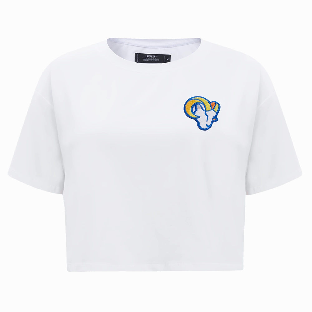 NFL LOS ANGELES RAMS CLASSIC WOMEN'S BOXY TEE (WHITE)