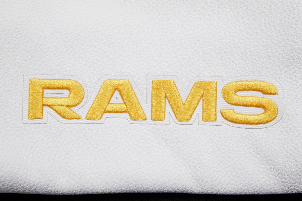NFL LOS ANGELES RAMS CLASSIC WOOL WOMEN'S VARSITY JACKET (BLACK/WHITE)