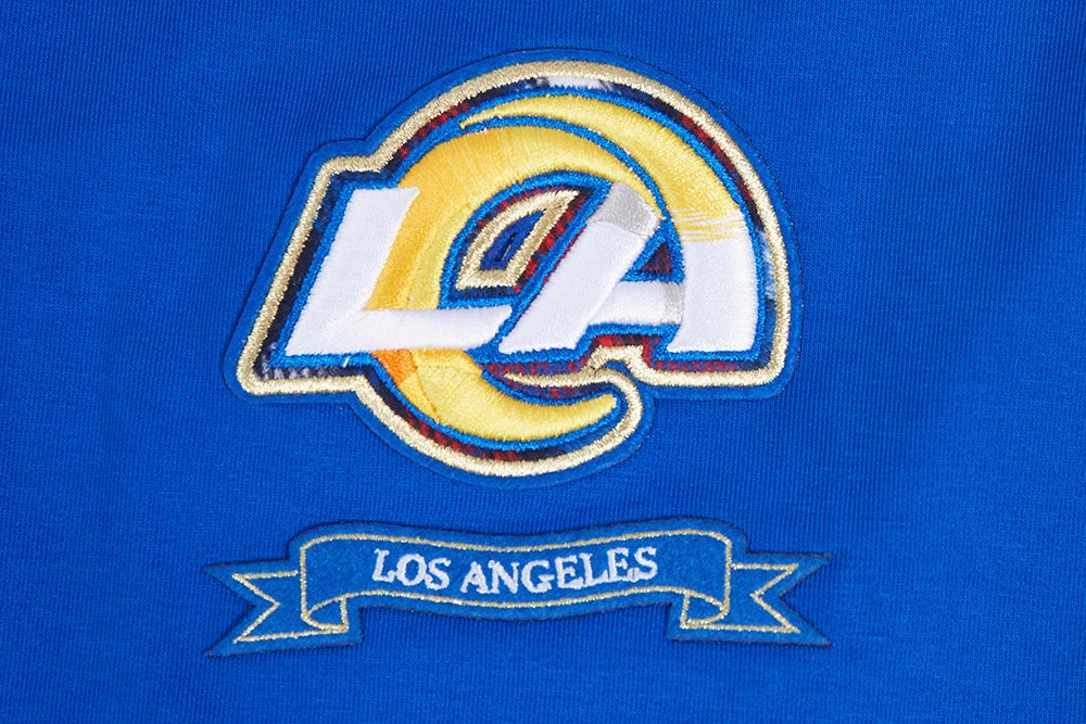 NFL LOS ANGELES RAMS PRO PREP WOMEN'S HIGH WAIST JERSEY LEGGING (ROYAL BLUE)
