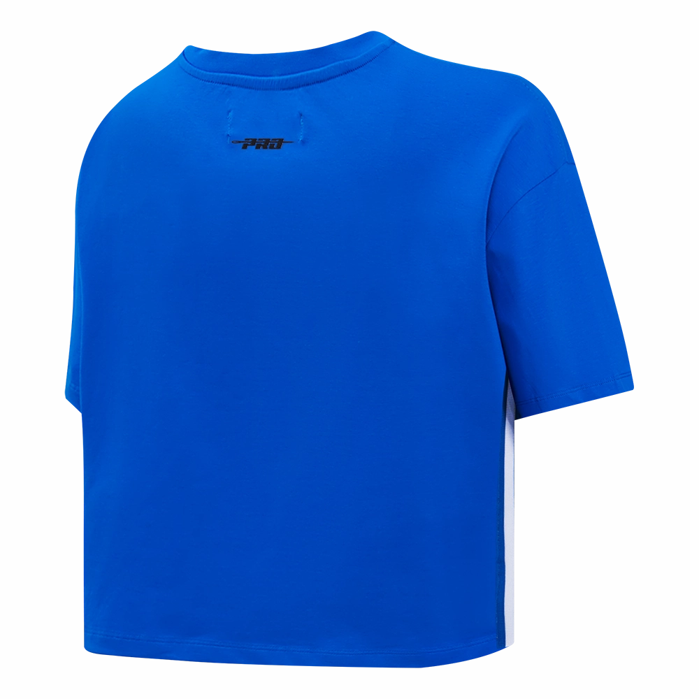 NFL LOS ANGELES RAMS RETRO CLASSIC WOMEN'S BOXY TEE (ROYAL BLUE)