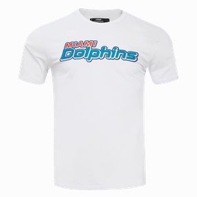 NFL MIAMI DOLPHINS CLASSIC CHENILLE MEN'S   TEE (WHITE)