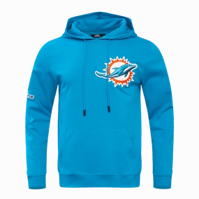 NFL MIAMI DOLPHINS CLASSIC CHENILLE MEN'S PULLOVER HOODIE (TEAL)