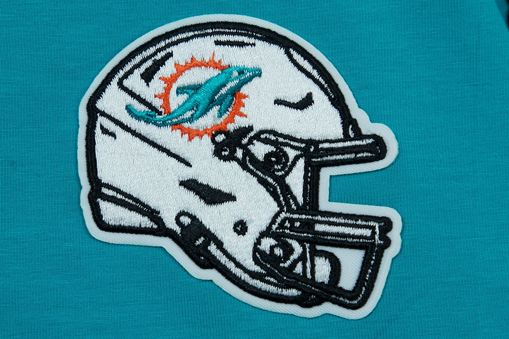 NFL MIAMI DOLPHINS CLASSIC SHORT SLEEVE WOMEN'S SLIM FIT TEE (TEAL)