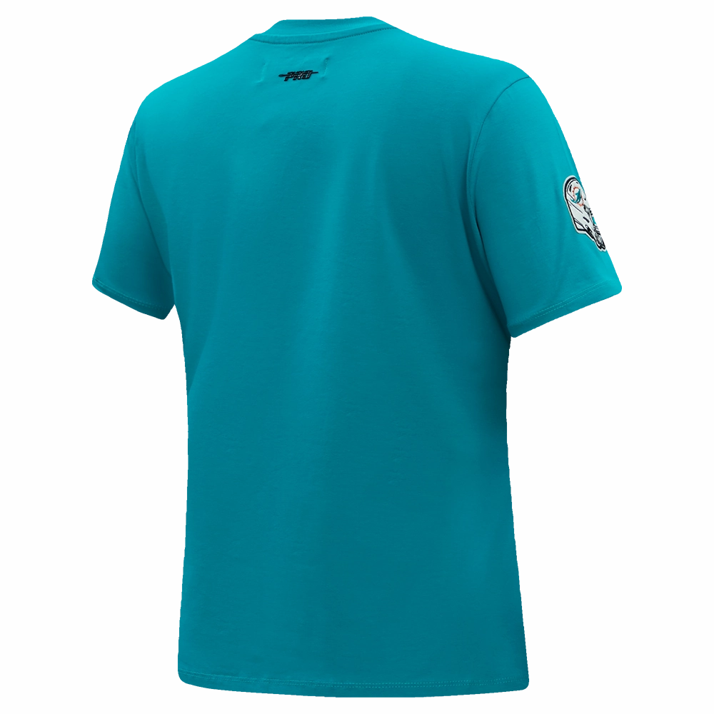 NFL MIAMI DOLPHINS CLASSIC SHORT SLEEVE WOMEN'S SLIM FIT TEE (TEAL)