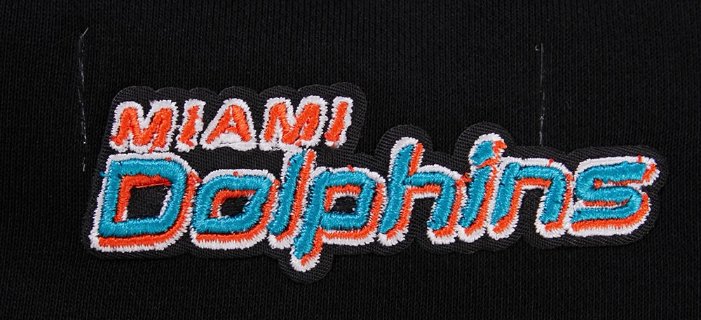 NFL MIAMI DOLPHINS CLASSIC WOMEN'S CREWNECK (BLACK)