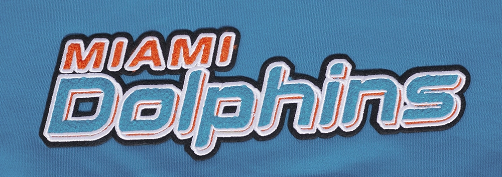 NFL MIAMI DOLPHINS CLASSIC WOMEN'S FLEECE CROPPED PULLOVER HOODIE (TEAL)
