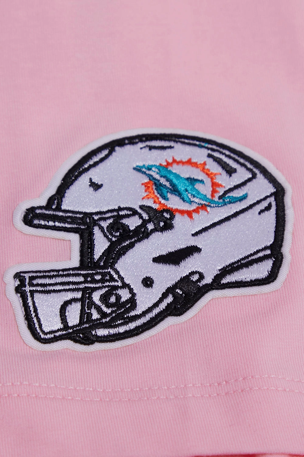 NFL MIAMI DOLPHINS CLASSIC WOMEN'S SINGLE JERSEY BOXY TEE (PINK)