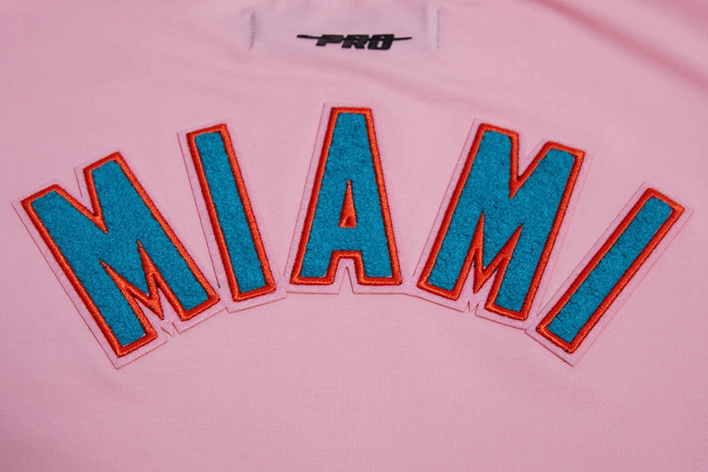 NFL MIAMI DOLPHINS CLASSIC WOMEN'S SINGLE JERSEY BOXY TEE (PINK)