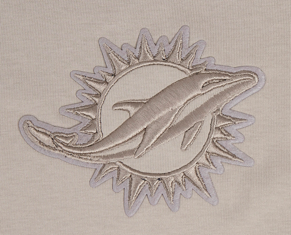 NFL MIAMI DOLPHINS NEUTRAL MEN'S DROP SHOULDER TEE (TAUPE)