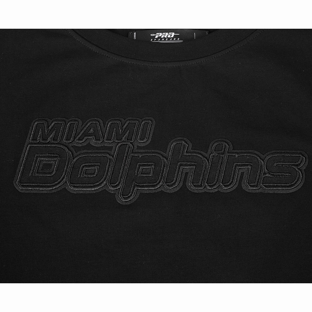NFL MIAMI DOLPHINS NEUTRAL WOMEN'S BOXY TEE (BLACK)
