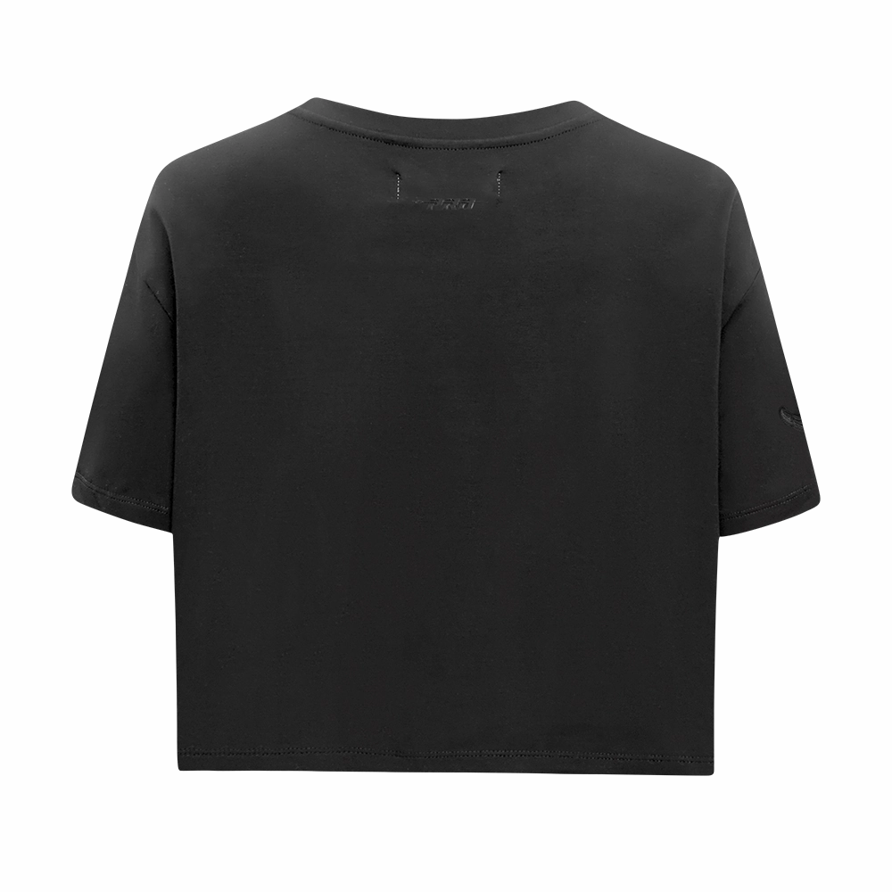 NFL MIAMI DOLPHINS NEUTRAL WOMEN'S BOXY TEE (BLACK)