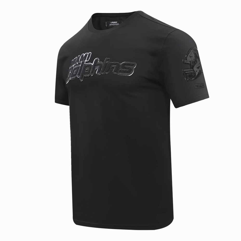NFL MIAMI DOLPHINS TRIPLE BLACK MEN'S   TEE (TRIPLE BLACK)