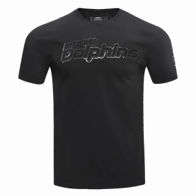 NFL MIAMI DOLPHINS TRIPLE BLACK MEN'S   TEE (TRIPLE BLACK)