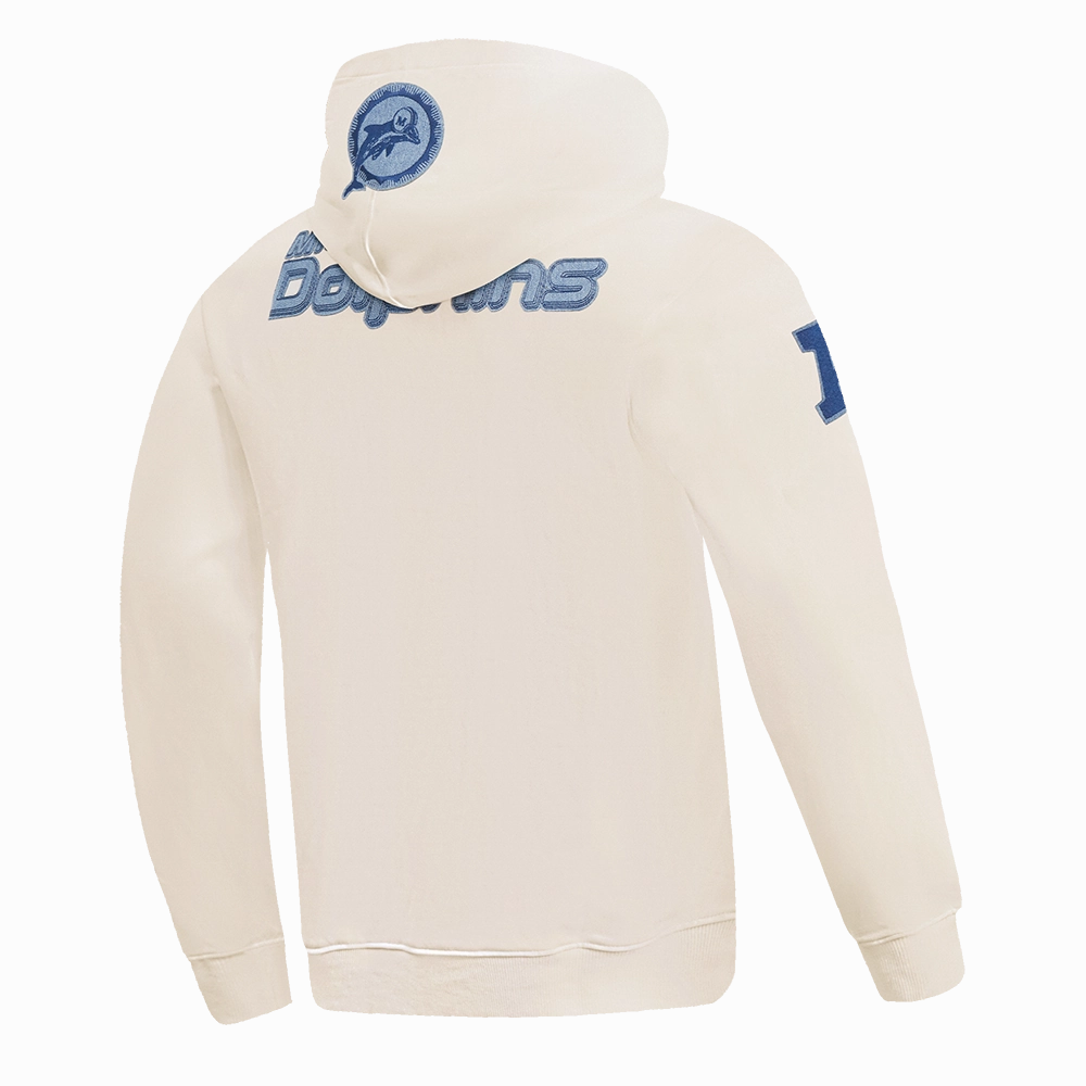 NFL MIAMI DOLPHINS VARSITY BLUES MEN'S PULLOVER HOODIE (LINEN)