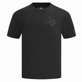 NFL MINNESOTA VIKINGS NEUTRAL MEN'S DROP SHOULDER TEE (BLACK)