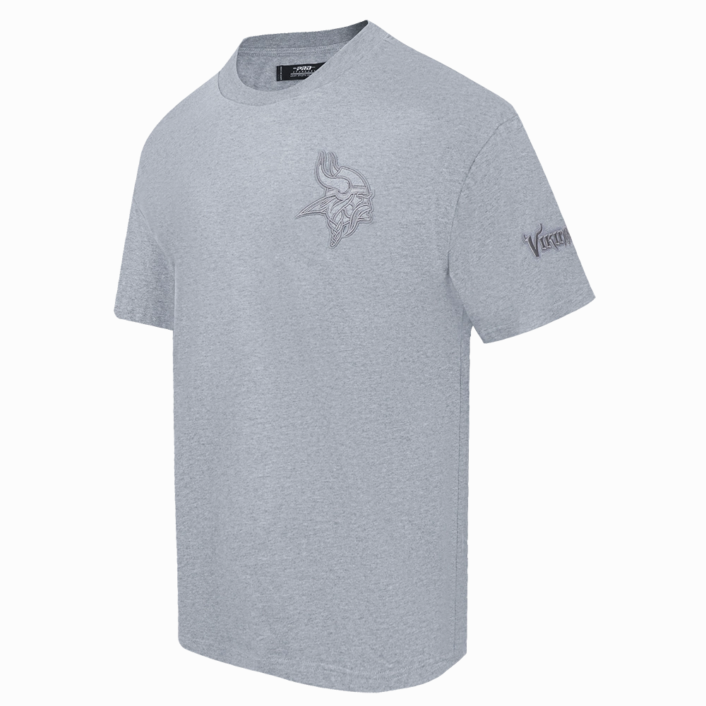 NFL MINNESOTA VIKINGS NEUTRAL MEN'S DROP SHOULDER TEE (DARK HEATHER GRAY)