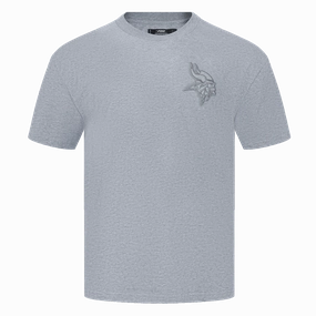 NFL MINNESOTA VIKINGS NEUTRAL MEN'S DROP SHOULDER TEE (DARK HEATHER GRAY)
