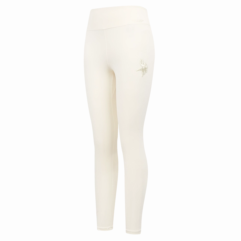 NFL MINNESOTA VIKINGS NEUTRAL WOMEN'S JERSEY LEGGING (EGGSHELL)