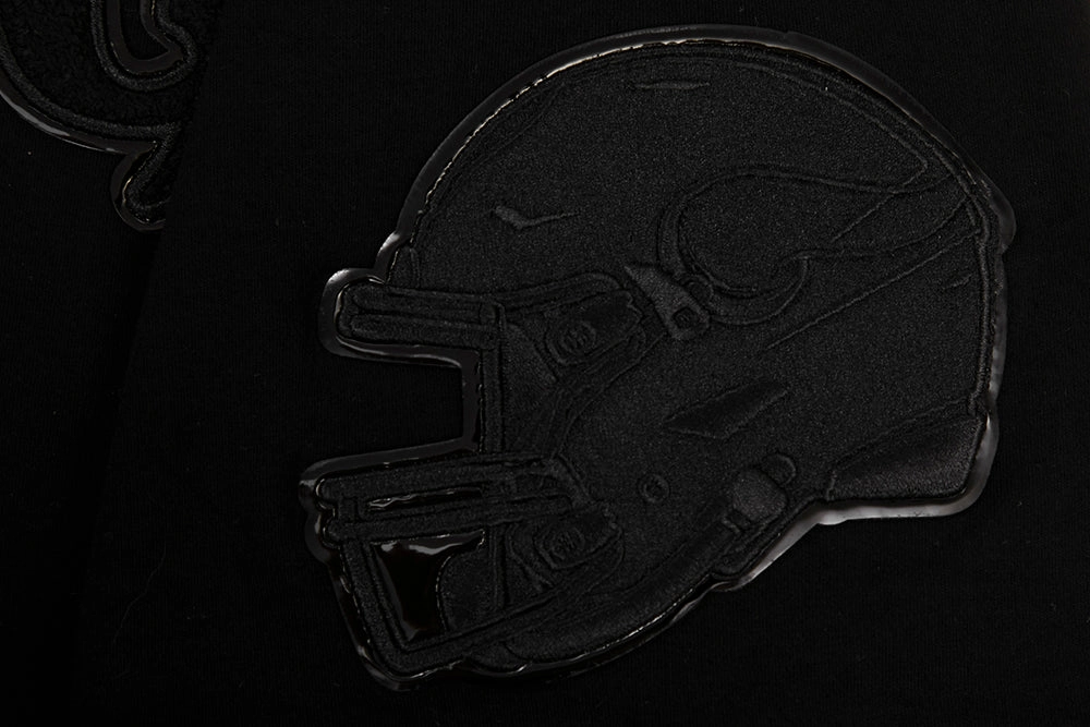NFL MINNESOTA VIKINGS TRIPLE BLACK MEN'S   TEE (TRIPLE BLACK)