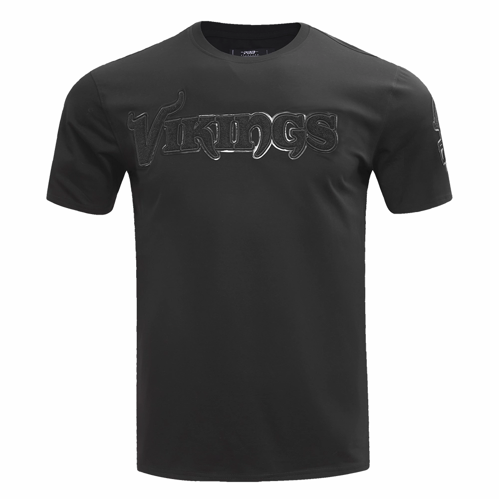 NFL MINNESOTA VIKINGS TRIPLE BLACK MEN'S   TEE (TRIPLE BLACK)