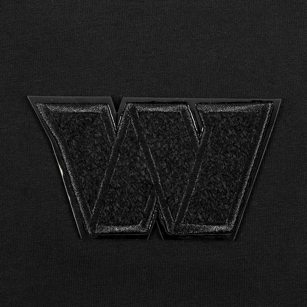 NFL MINNESOTA VIKINGS TRIPLE BLACK WOMEN'S SINGLE JERSEY BOXY TEE (TRIPLE BLACK WOMEN'S)