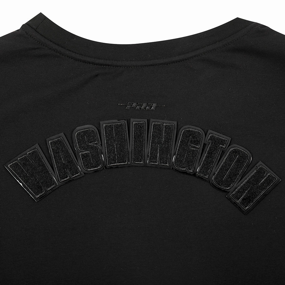 NFL MINNESOTA VIKINGS TRIPLE BLACK WOMEN'S SINGLE JERSEY BOXY TEE (TRIPLE BLACK WOMEN'S)
