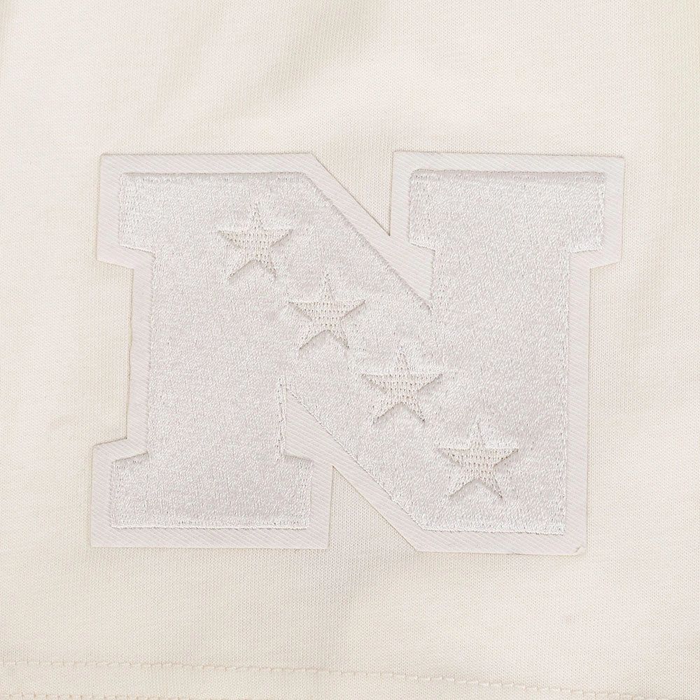 NFL NEW ORLEANS SAINTS NEUTRAL MEN'S COTTON JERSEY DROP SHOULDER TEE (EGGSHELL)