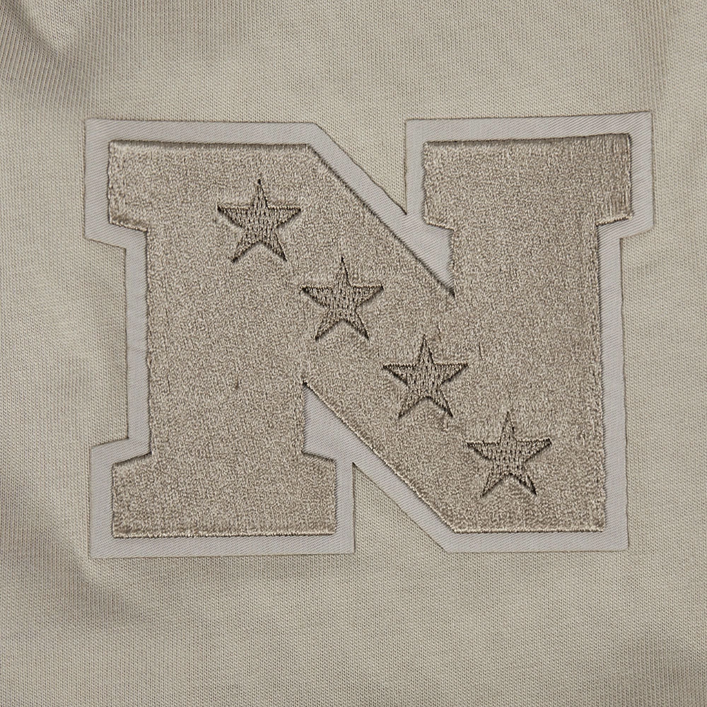 NFL NEW ORLEANS SAINTS NEUTRAL MEN'S COTTON JERSEY DROP SHOULDER TEE (TAUPE)