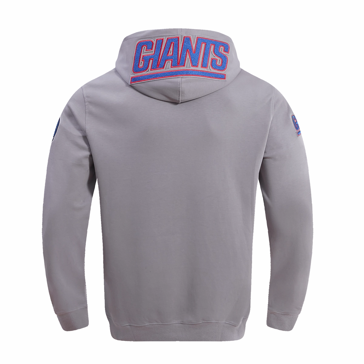 NFL NEW YORK GIANTS CLASSIC CHENILLE MEN'S PULLOVER HOODIE (GRAY)