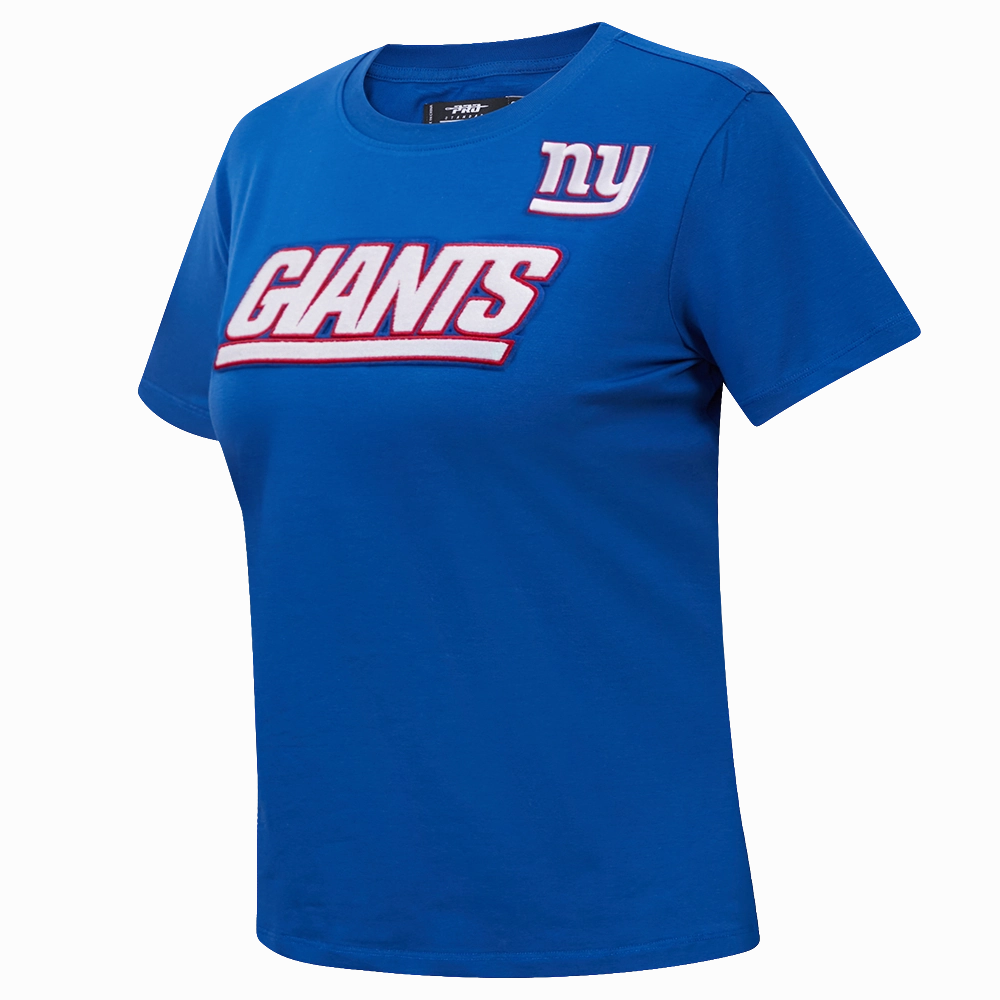 NFL NEW YORK GIANTS CLASSIC SHORT SLEEVE WOMEN'S SLIM FIT TEE (DODGER BLUE)