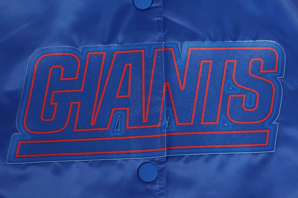 NFL NEW YORK GIANTS CLASSIC WOMEN'S SATIN JACKET (DODGER BLUE)