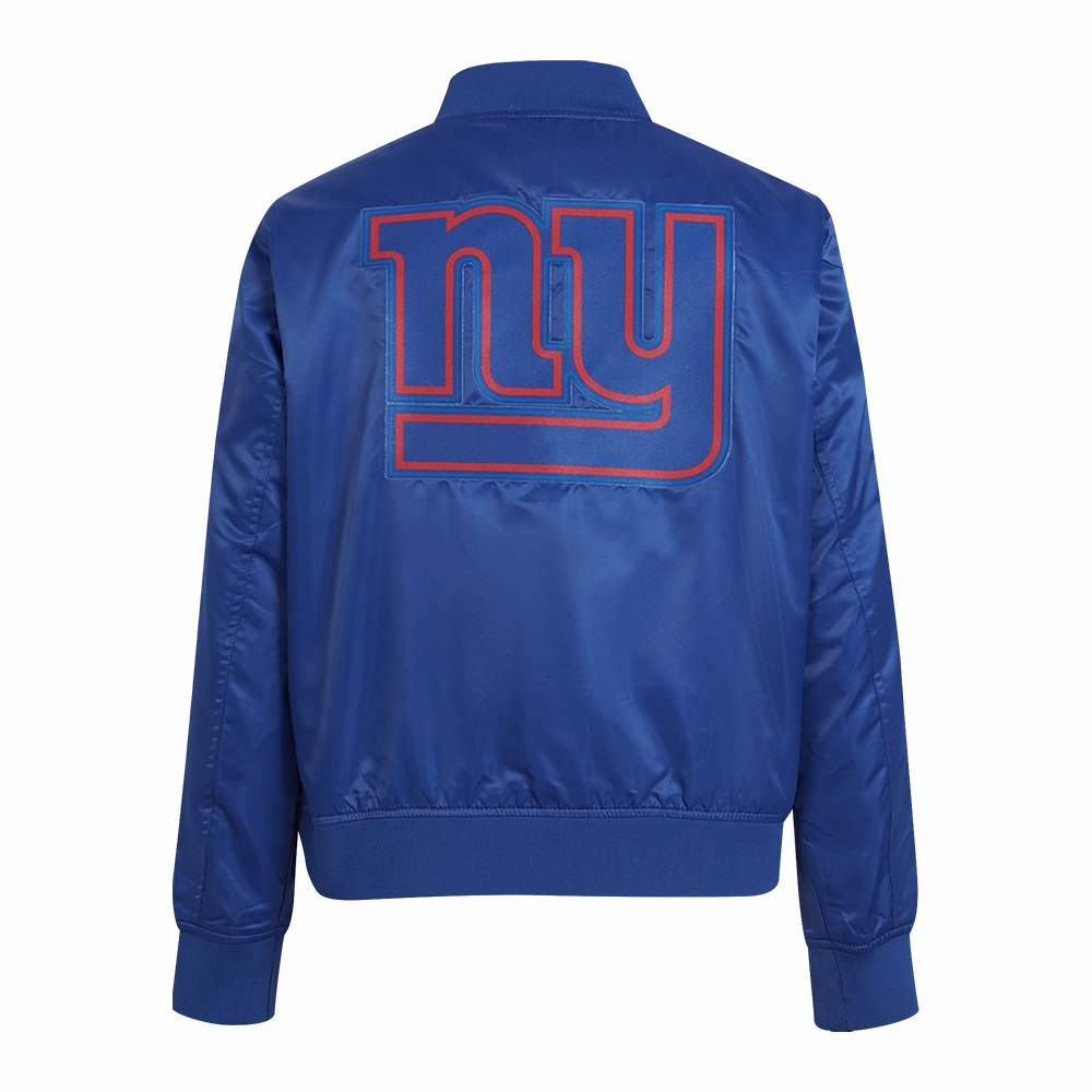 NFL NEW YORK GIANTS CLASSIC WOMEN'S SATIN JACKET (DODGER BLUE)