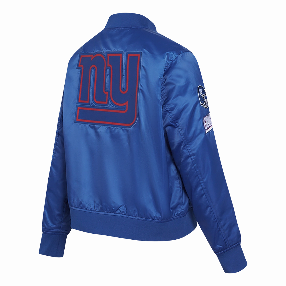 NFL NEW YORK GIANTS CLASSIC WOMEN'S SATIN JACKET (DODGER BLUE)