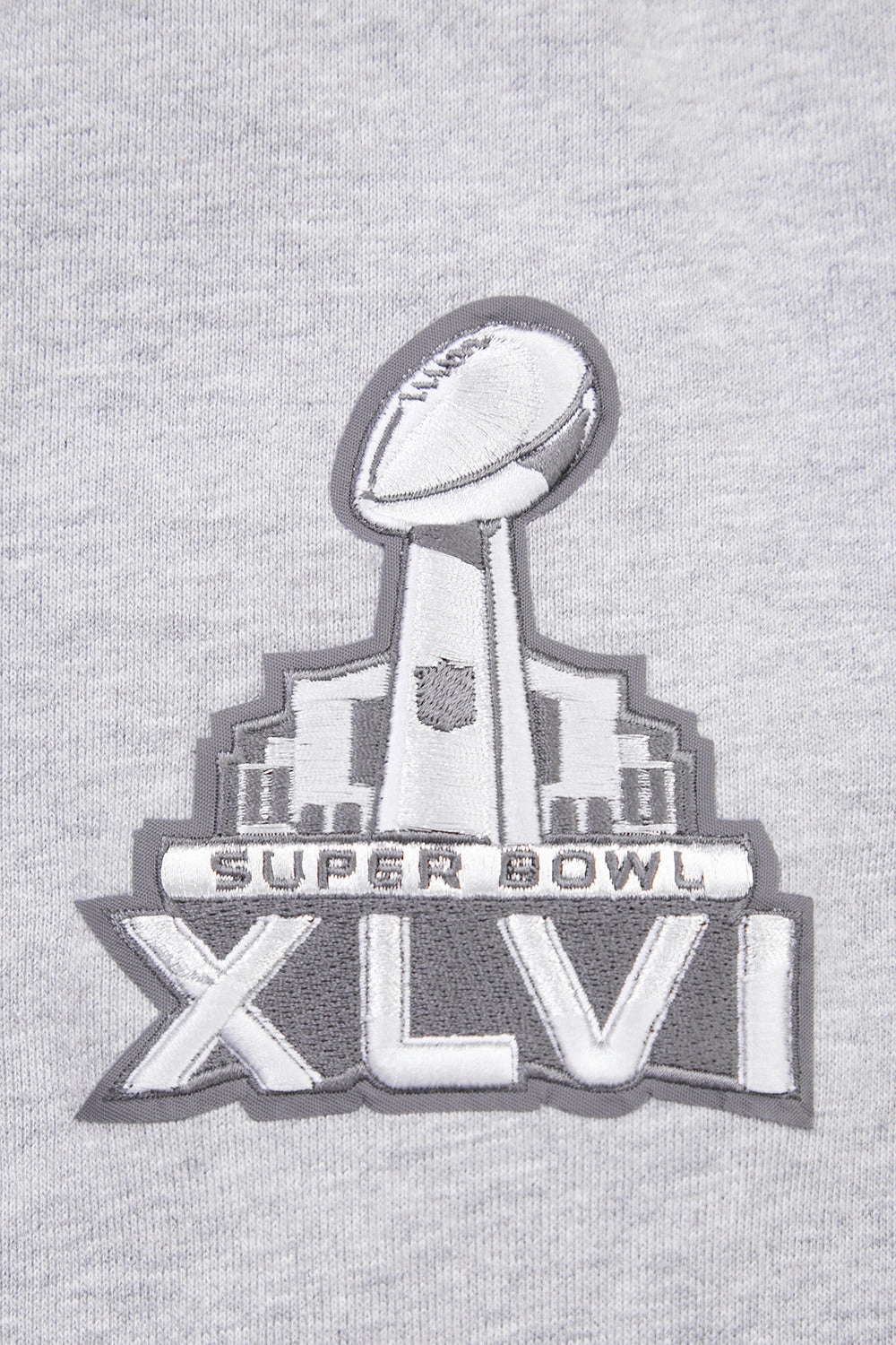 NFL NEW YORK GIANTS MASHUP MEN'S RIB CREWNECK (HEATHER GREY/DODGER BLUE)