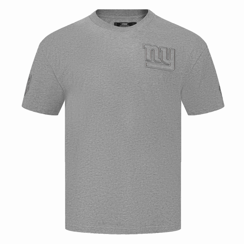 NFL NEW YORK GIANTS NEUTRAL MEN'S DROP SHOULDER TEE (DARK HEATHER GRAY)