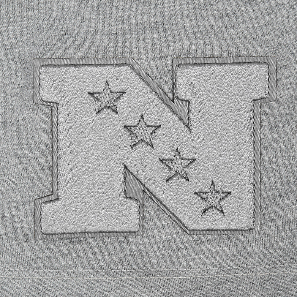 NFL NEW YORK GIANTS NEUTRAL MEN'S DROP SHOULDER TEE (DARK HEATHER GRAY)