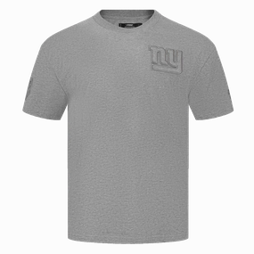 NFL NEW YORK GIANTS NEUTRAL MEN'S DROP SHOULDER TEE (DARK HEATHER GRAY)