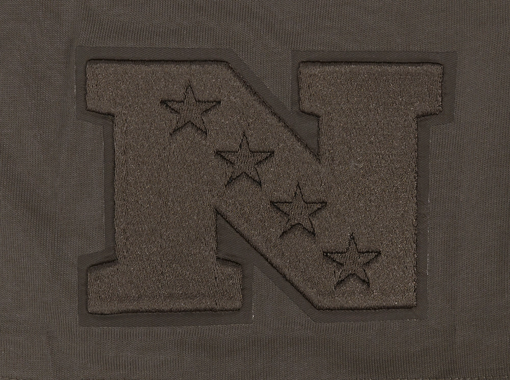 NFL NEW YORK GIANTS NEUTRAL MEN'S DROP SHOULDER TEE (DARK TAUPE)