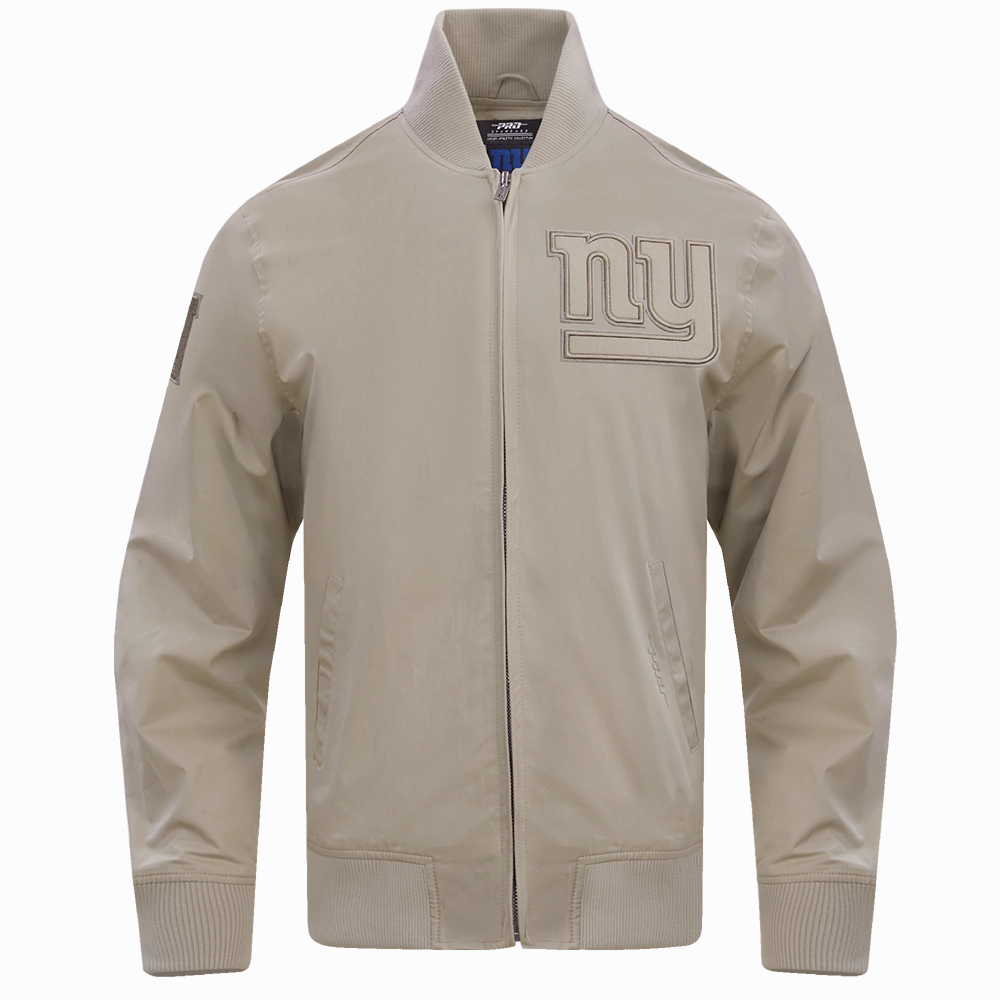 NFL NEW YORK GIANTS NEUTRAL TWILL JACKET (BLACK)