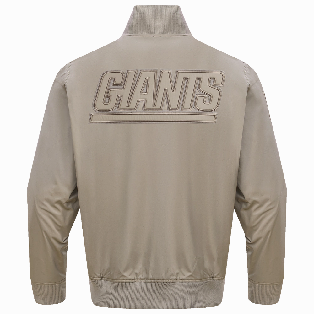 NFL NEW YORK GIANTS NEUTRAL TWILL JACKET (BLACK)