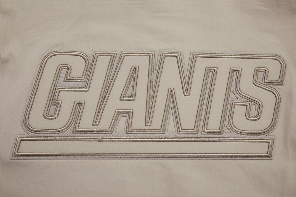 NFL NEW YORK GIANTS NEUTRAL TWILL JACKET (BLACK)