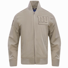 NFL NEW YORK GIANTS NEUTRAL TWILL JACKET (BLACK)