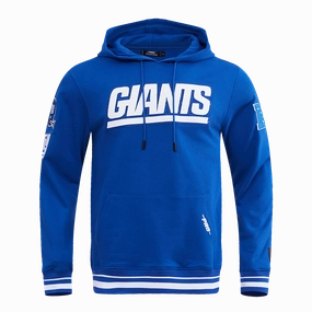 NFL NEW YORK GIANTS RETRO CLASSIC MEN'S PULLOVER HOODIE (DODGER BLUE)