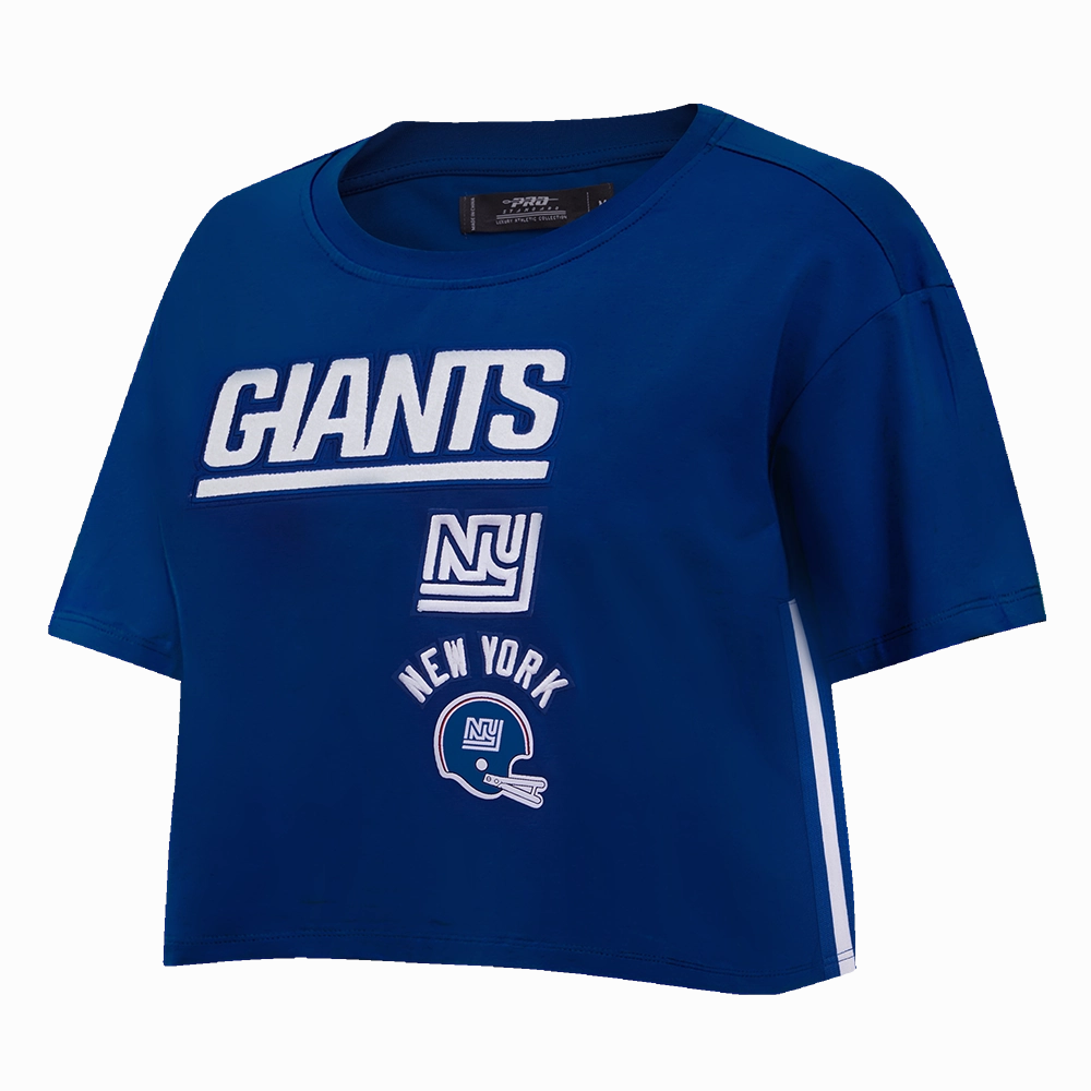 NFL NEW YORK GIANTS RETRO CLASSIC WOMEN'S BOXY TEE (DODGER BLUE)