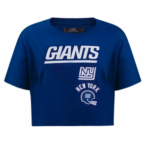 NFL NEW YORK GIANTS RETRO CLASSIC WOMEN'S BOXY TEE (DODGER BLUE)