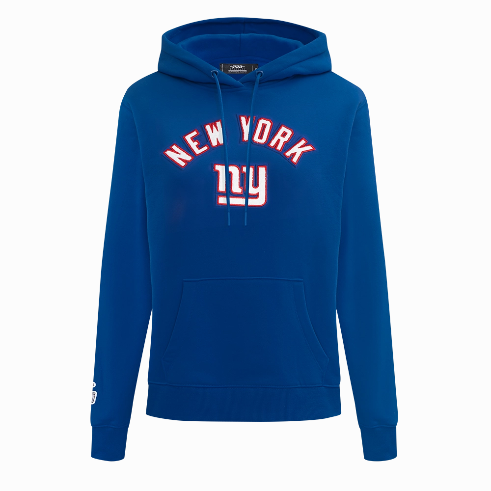 NFL NEW YORK GIANTS STANDARD FIT WOMEN'S FLEECE HOODIE (DODGER BLUE)
